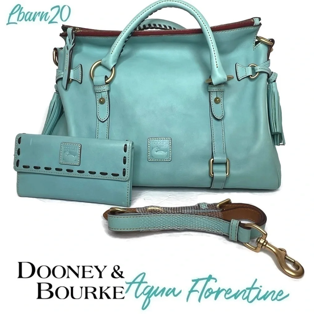 Dooney and Bourke DB AQUA Florentine Wallet